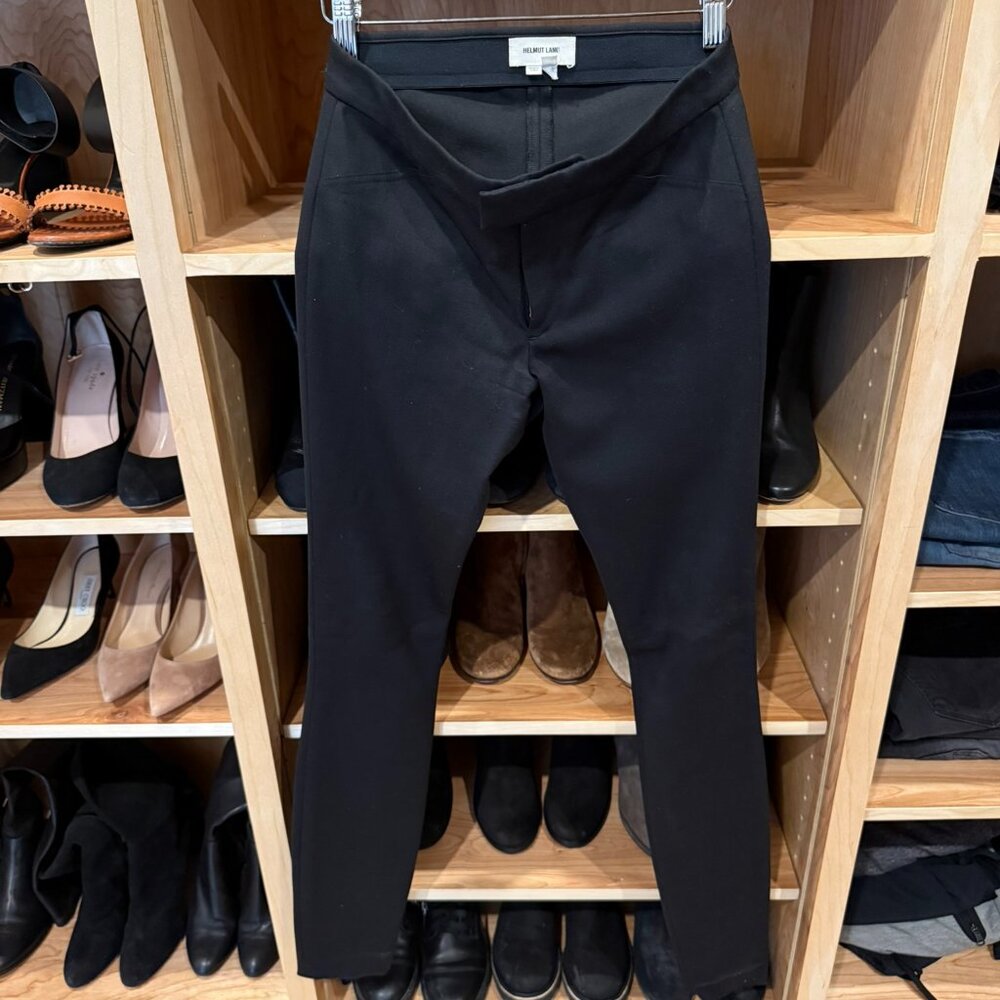 Helmut Lang Black Skinny Dress Pants